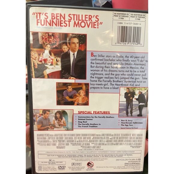 The Heartbreak Kid DVD Movie Ben Stiller Malin Akerman - Picture 2 of 2